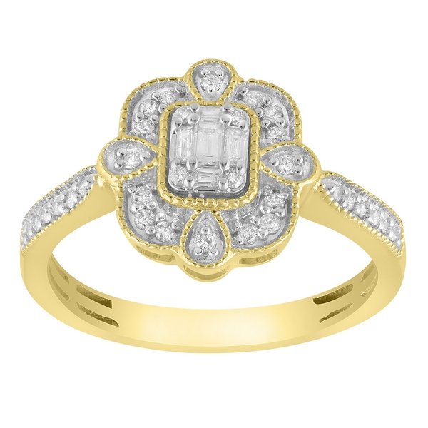 10K 0.29CT D-RING LDS SBAG/RDS PRONG